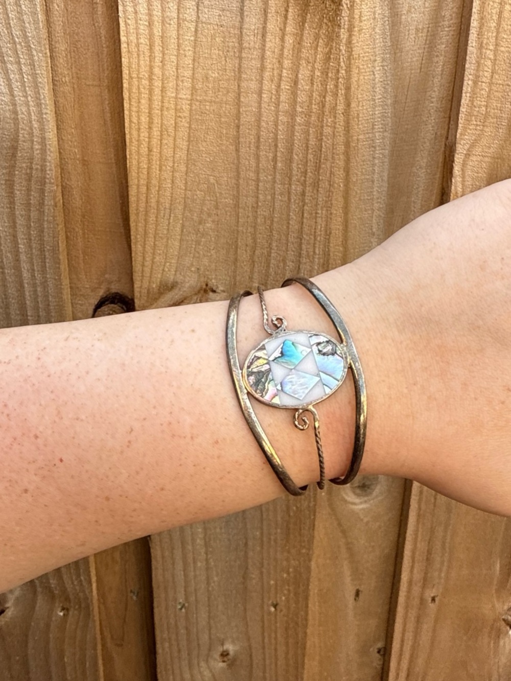 Vintage Alpaca Cuff Bracelet